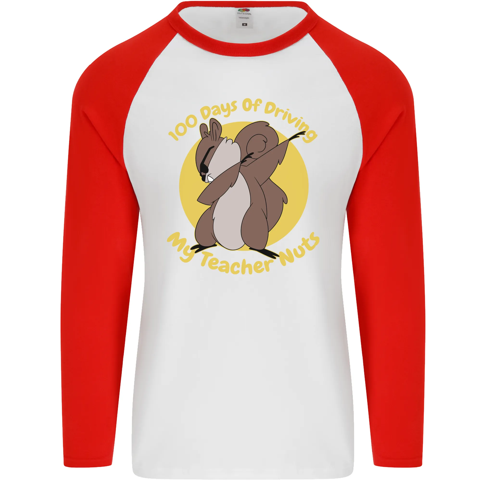 100 Days of Driving My Teacher Nuts Mens L/S Baseball T-Shirt