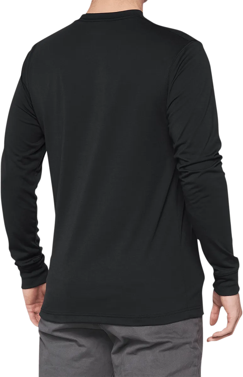 100% Throunn Long-Sleeve T-Shirt - Black - Small 35022-001-10