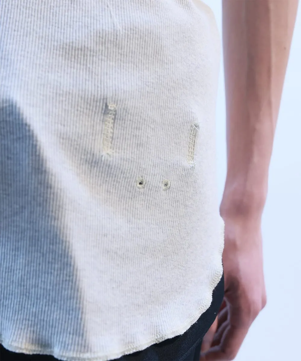 【60%OFF】Layered   short sleeve t-shirts  &  long sleeve t-shirt  &  tank top - OATMEAL HEATHER