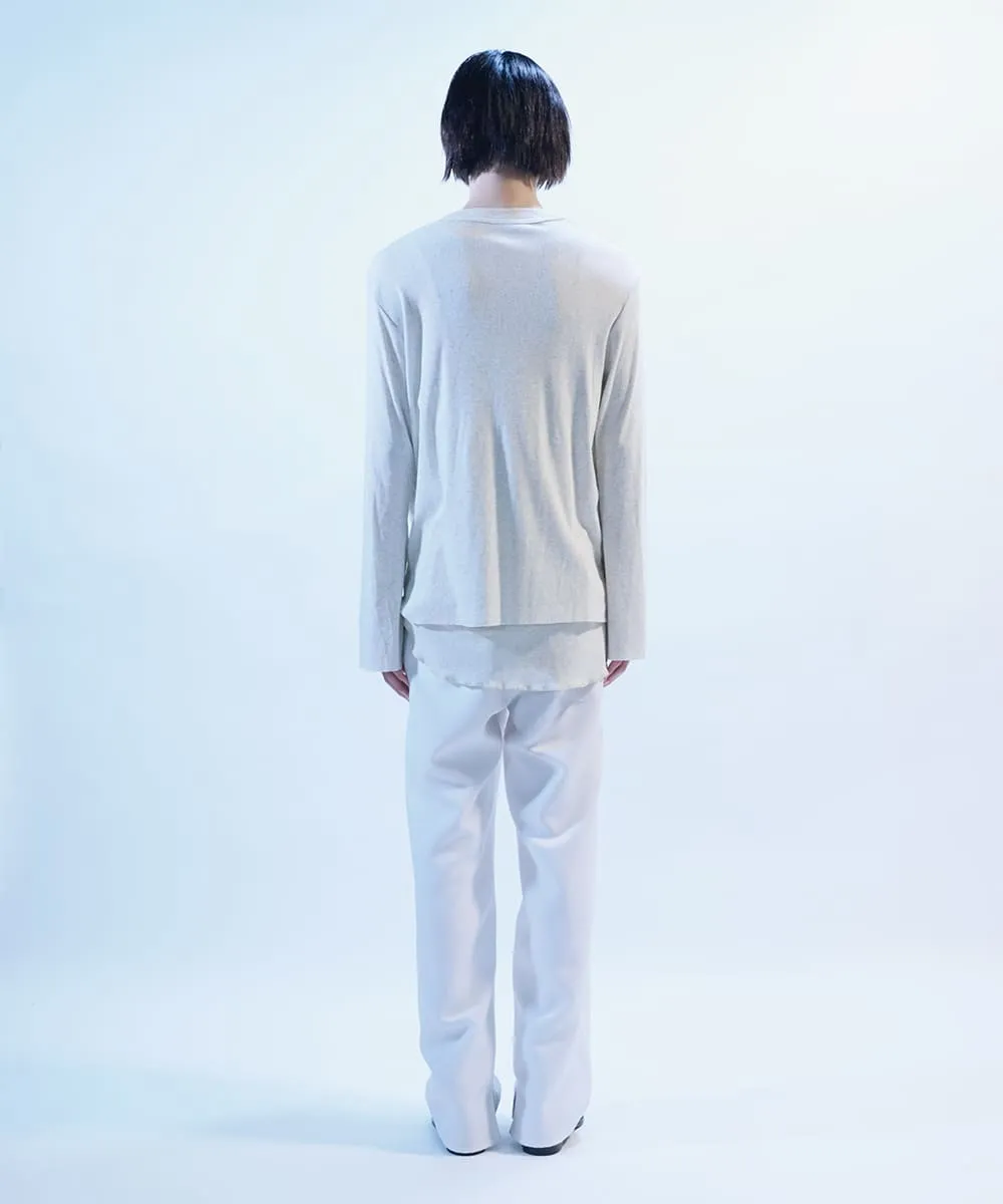 【60%OFF】Layered   short sleeve t-shirts  &  long sleeve t-shirt  &  tank top - OATMEAL HEATHER