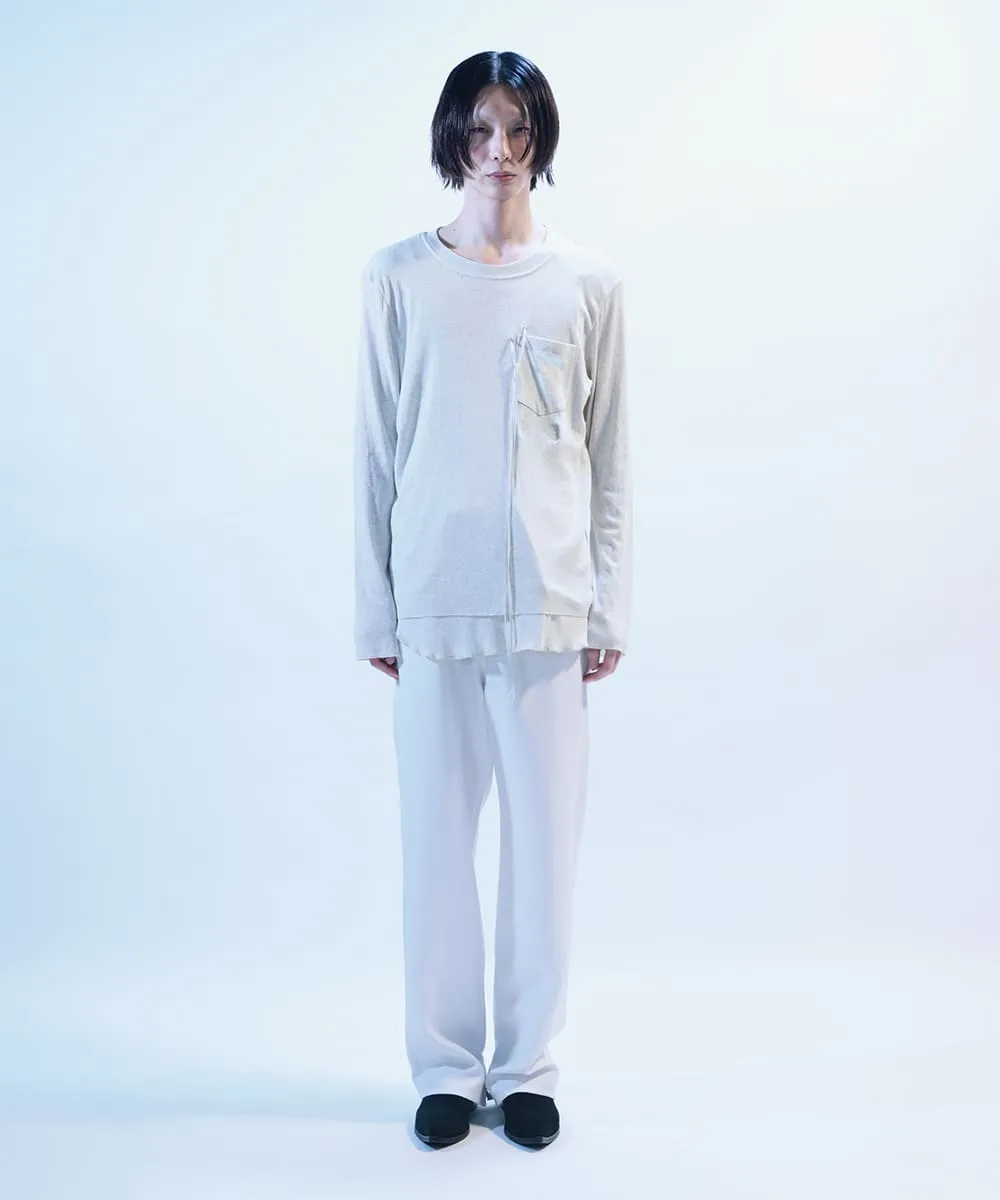 【60%OFF】Layered   short sleeve t-shirts  &  long sleeve t-shirt  &  tank top - OATMEAL HEATHER