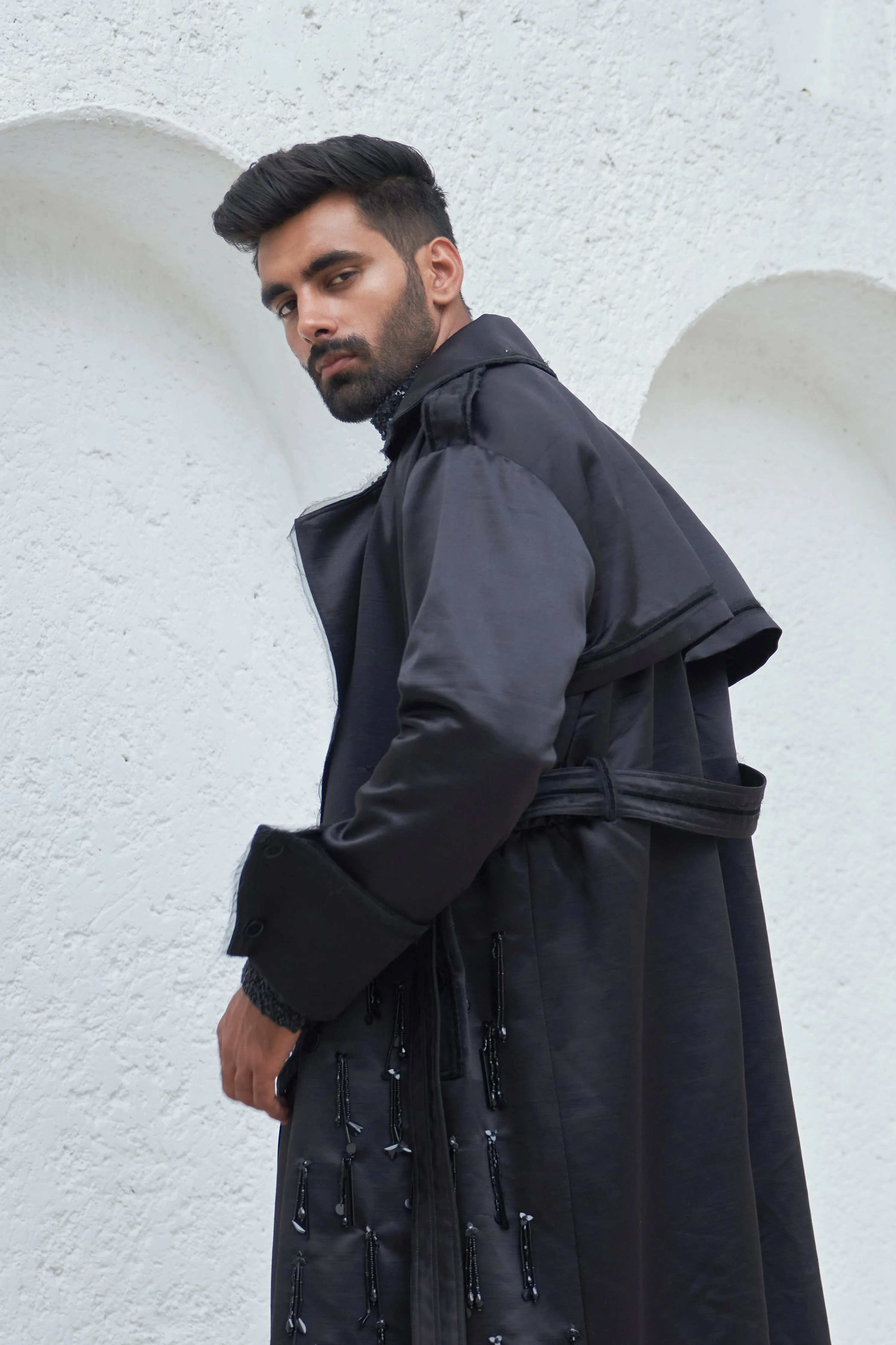 Aahil Trench Coat With Pants