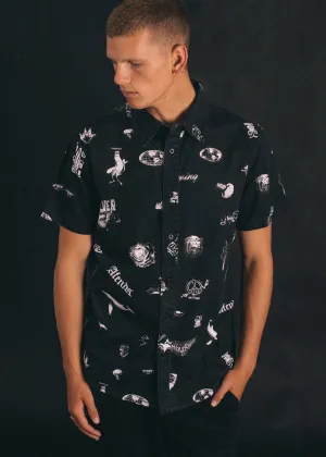 Afends Mens Bay Life - Box Short Sleeve Shirt