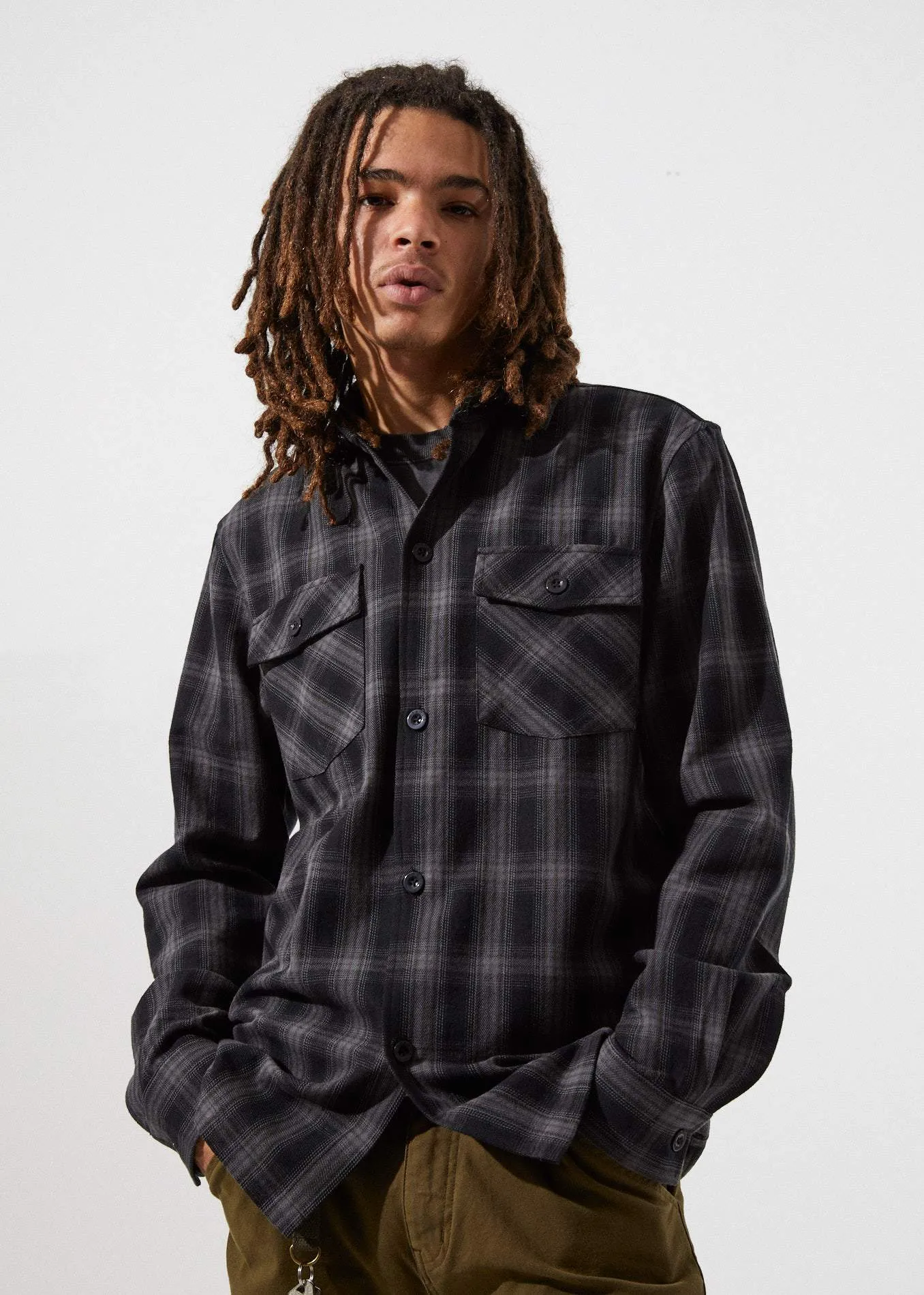 Afends Mens Dead Heroes - Work Shirt