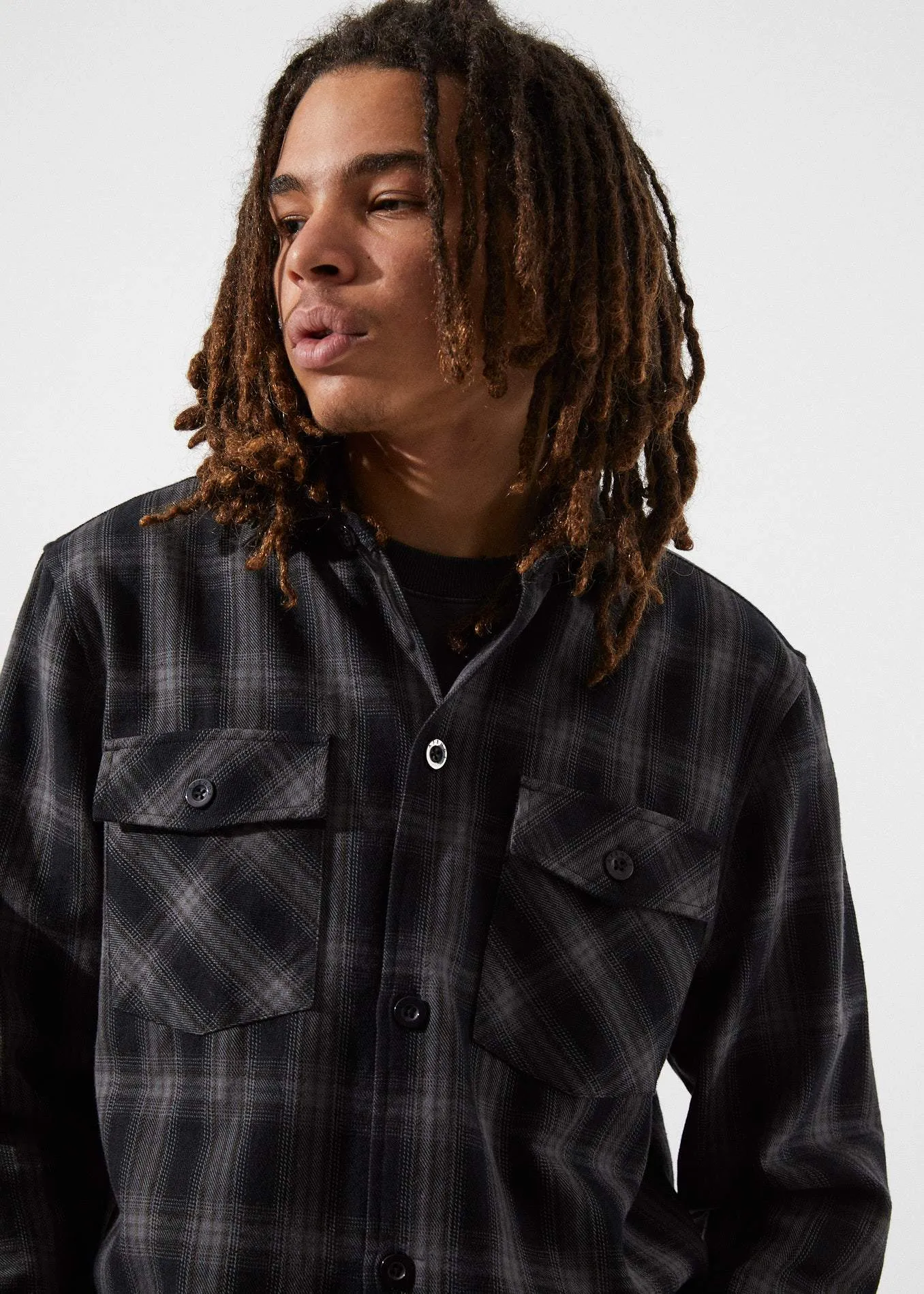 Afends Mens Dead Heroes - Work Shirt