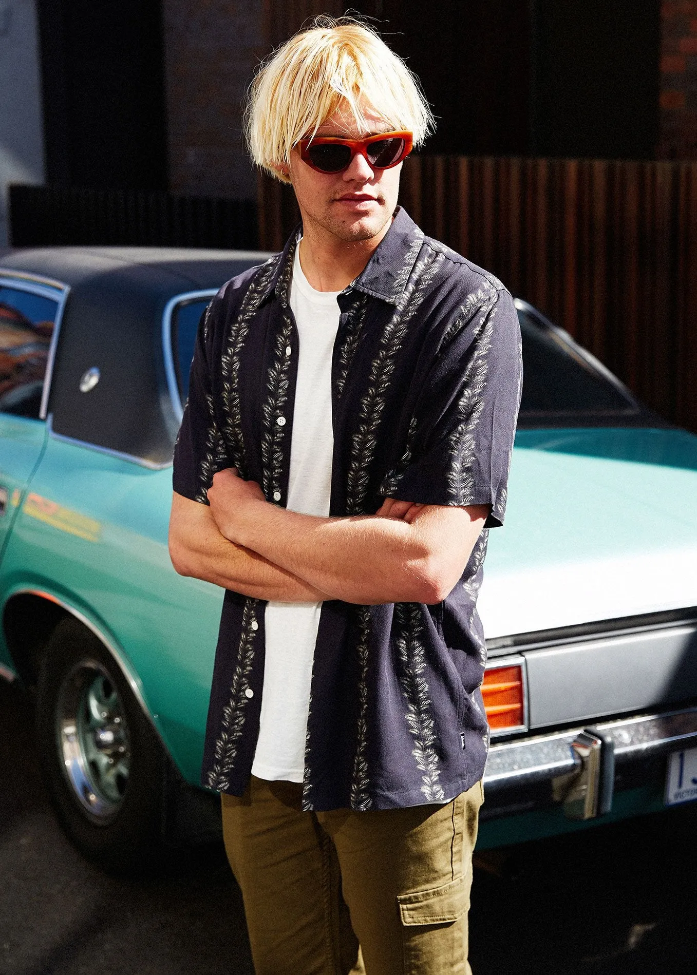 Afends Mens Palm Valley - Short Sleeve Shirt