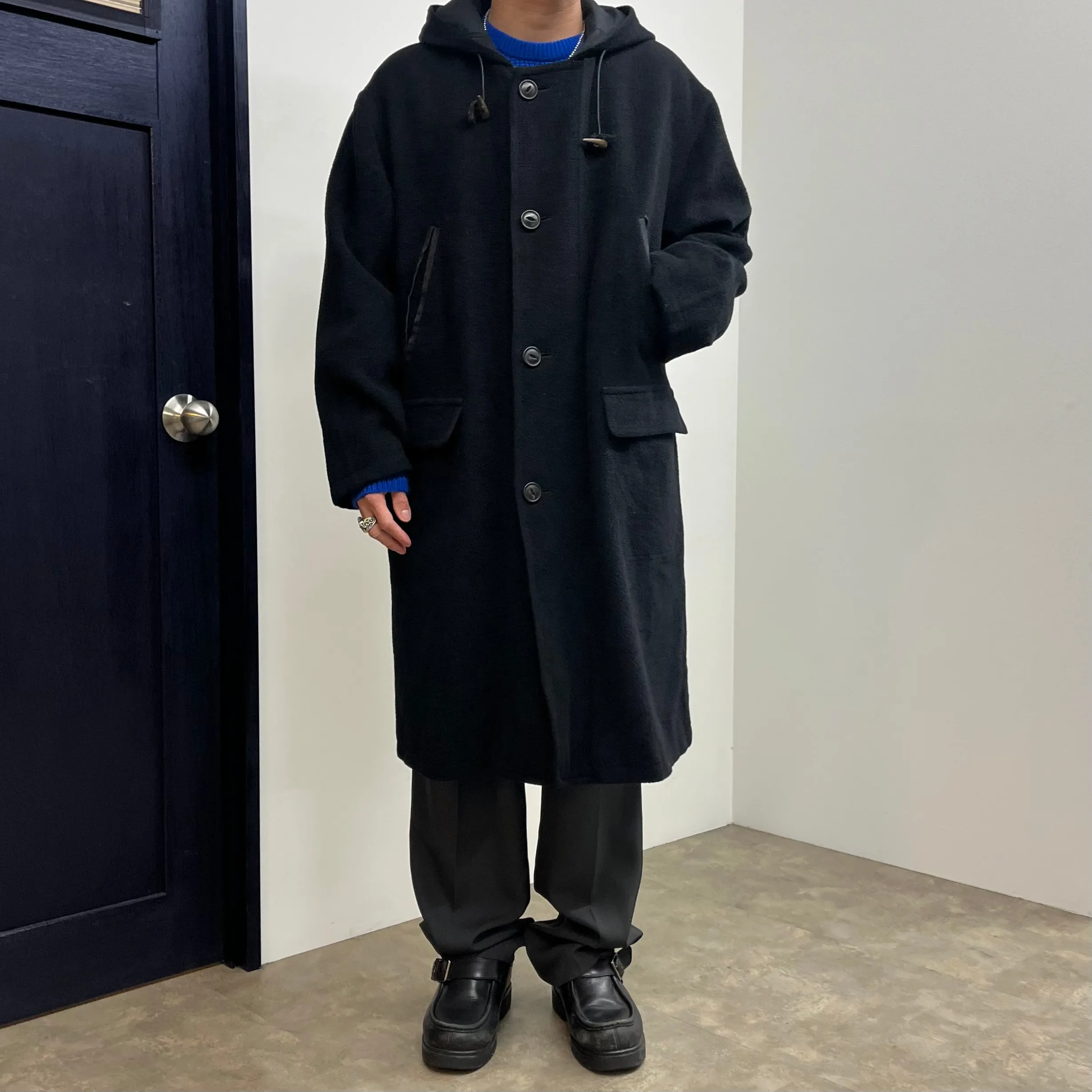 allegri / Hooded Wool Coat