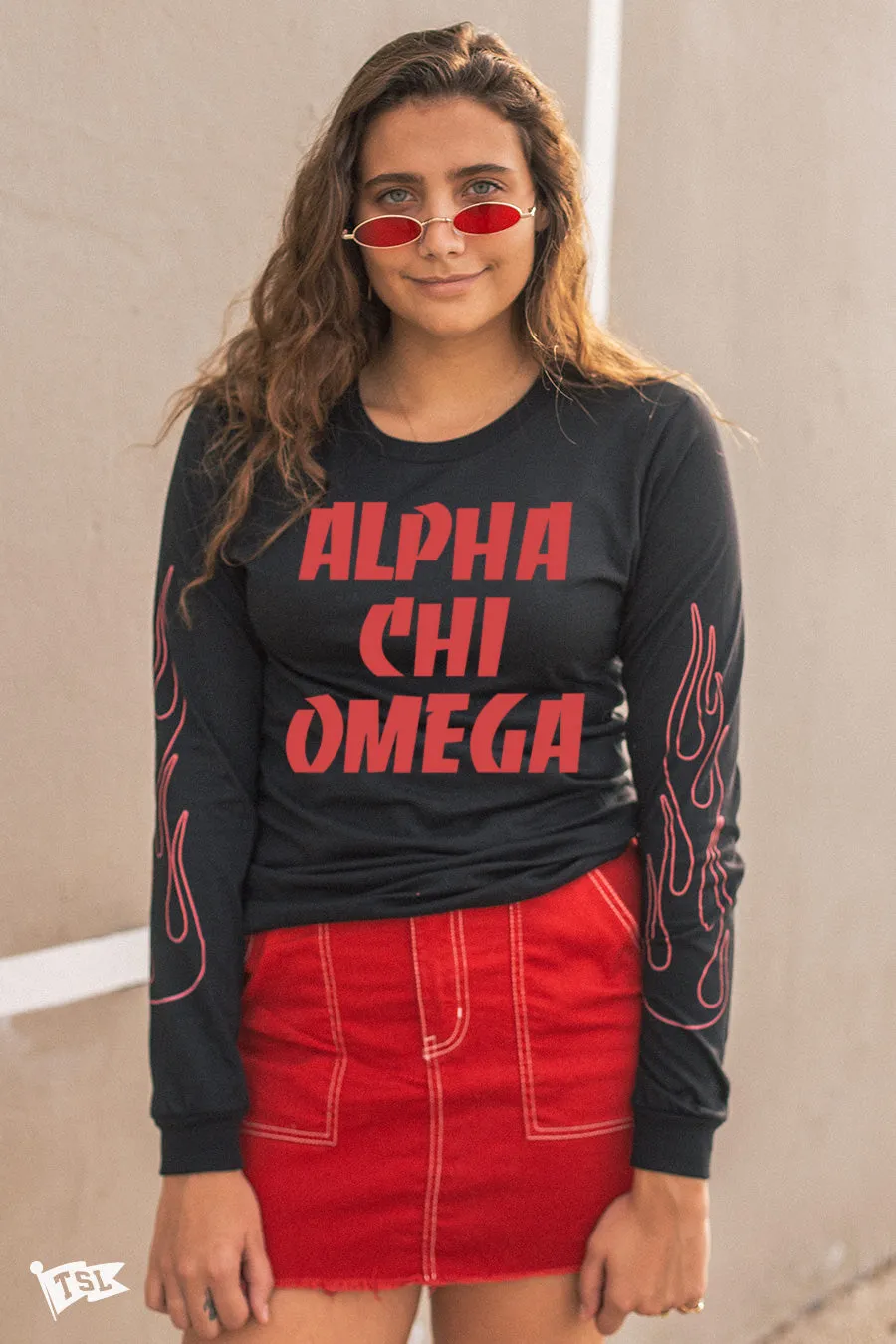 Alpha Chi Omega Fuego Long Sleeve
