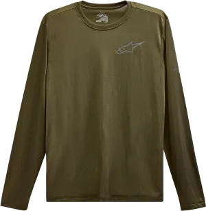 ALPINESTARS Pursue Performance Long-Sleeve T-Shirt - Military Green - Large 123271000690L