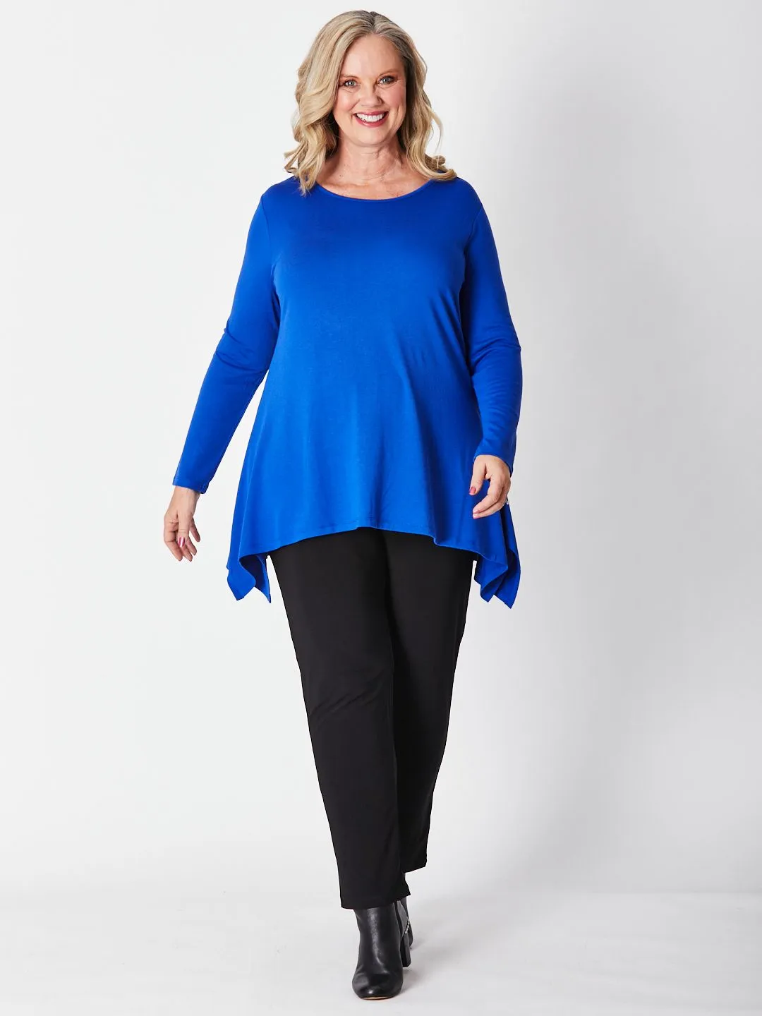 Andrea Winter Warmer Top - Blue 26791-Sw