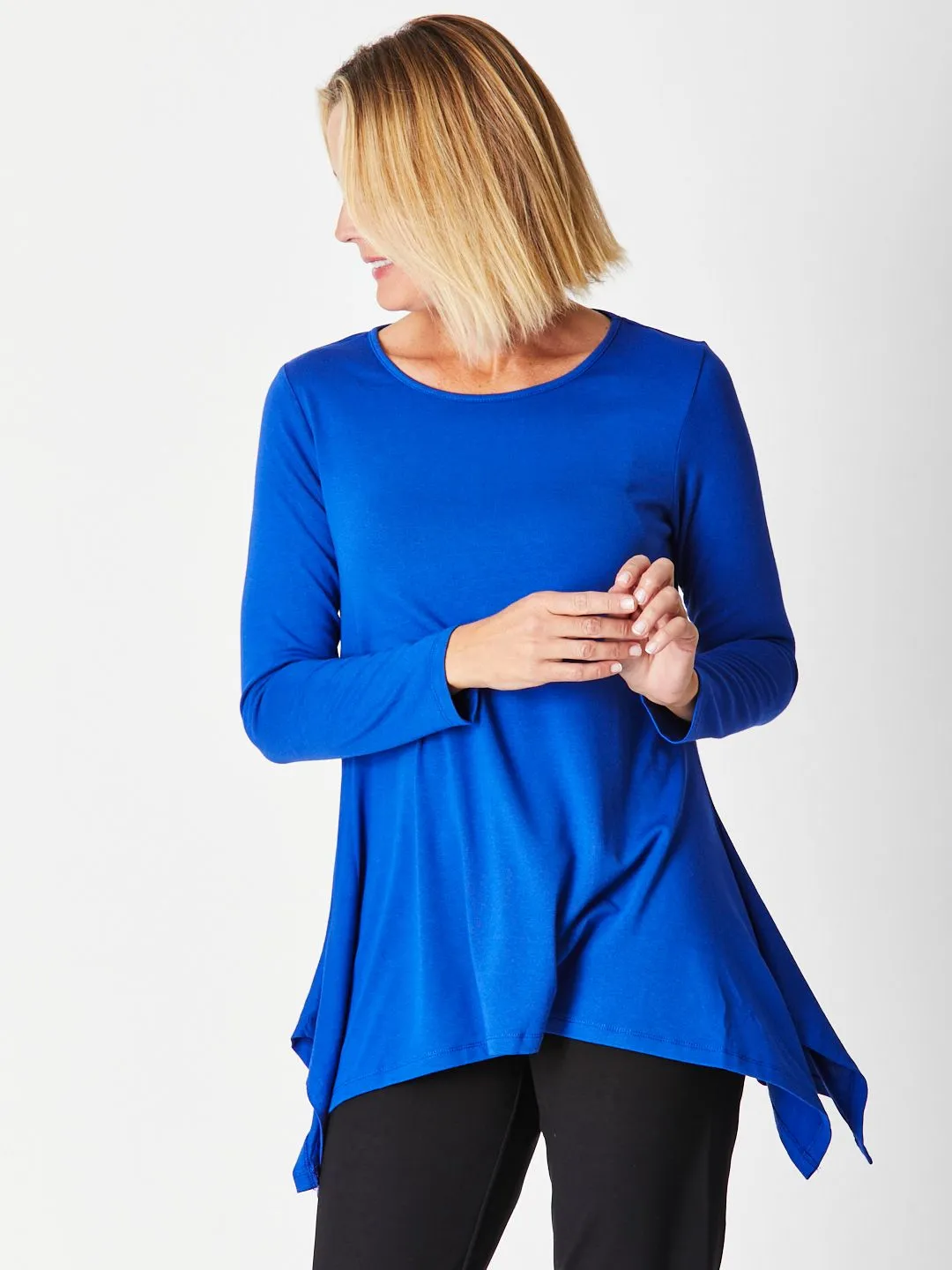 Andrea Winter Warmer Top - Blue 26791-Sw