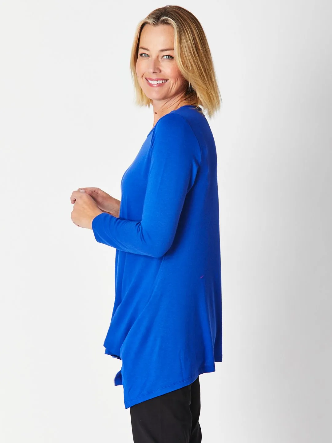 Andrea Winter Warmer Top - Blue 26791-Sw