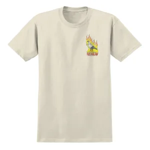 ANTIHERO FLAME PIGEON TEE NATURAL