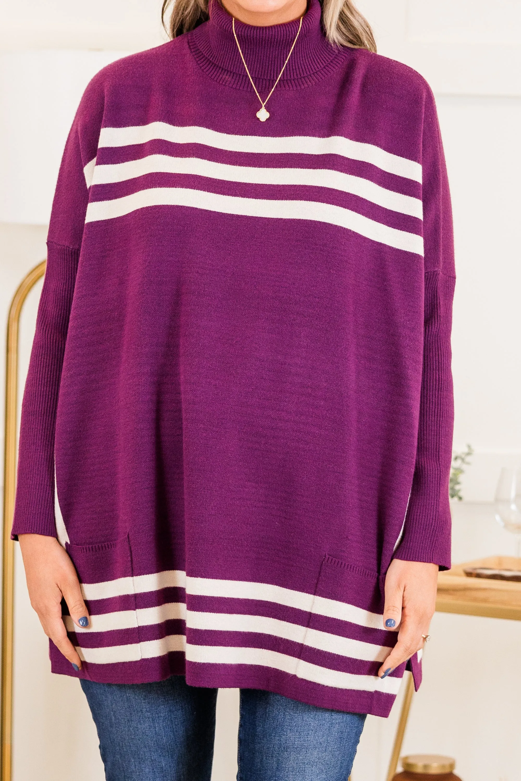 Anything For My Baby Tunic, Eggplant