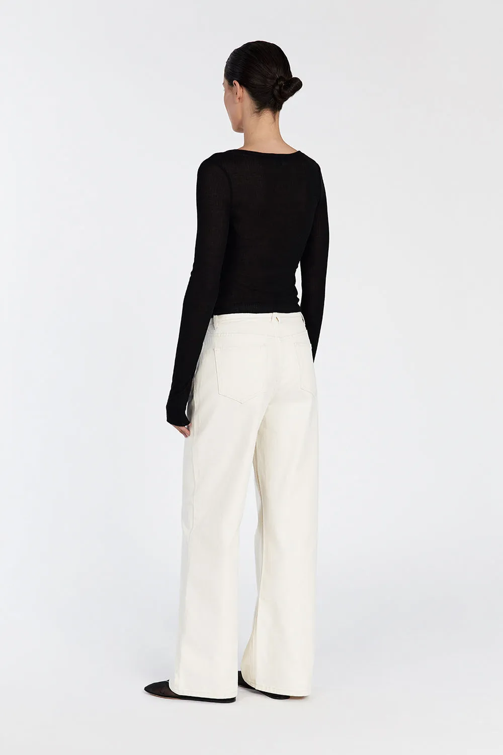 ARDEN BLACK LONG SLEEVE TOP