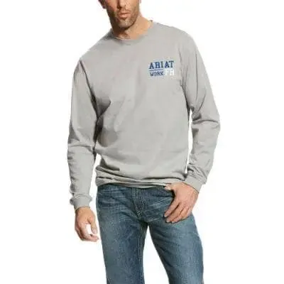 ARIAT - FR Americana Graphic T-Shirt, Silver Fox