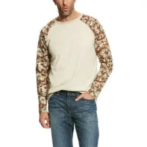 ARIAT - FR Baseball T-Shirt, Sand/Digi Camo