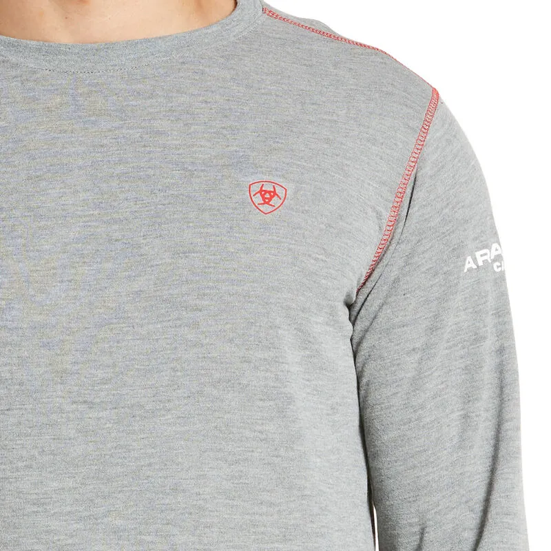 Ariat, FR Polartec Baselayer, 10014893, Light Gray