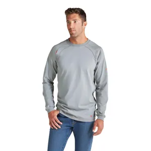 Ariat, FR Work Crew T-Shirt, 10012258, Silver Fox
