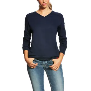 ARIAT Women's FR AC T-Shirt - Navy