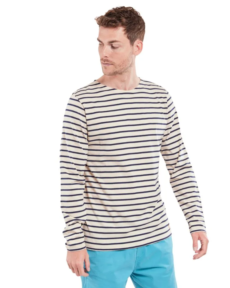 Armor Lux Marinière Plozévet -Oyster E24/Marine Deep - Navy