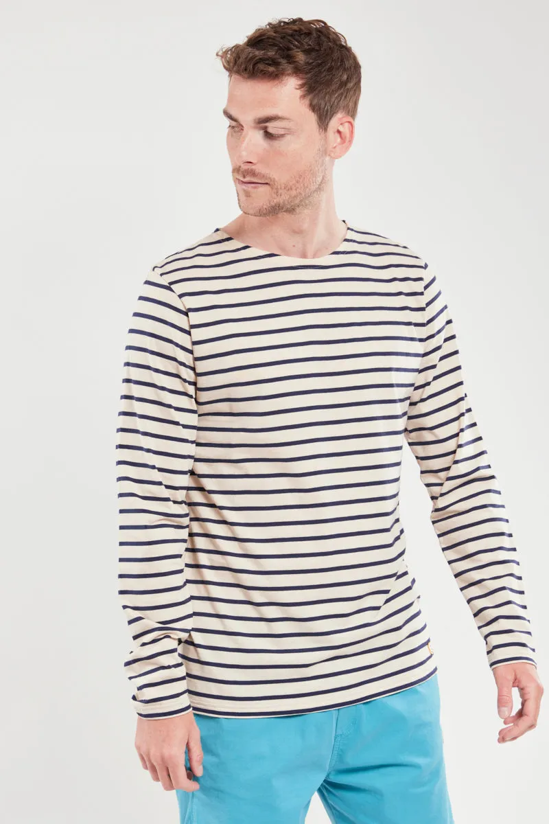 Armor Lux Marinière Plozévet -Oyster E24/Marine Deep - Navy