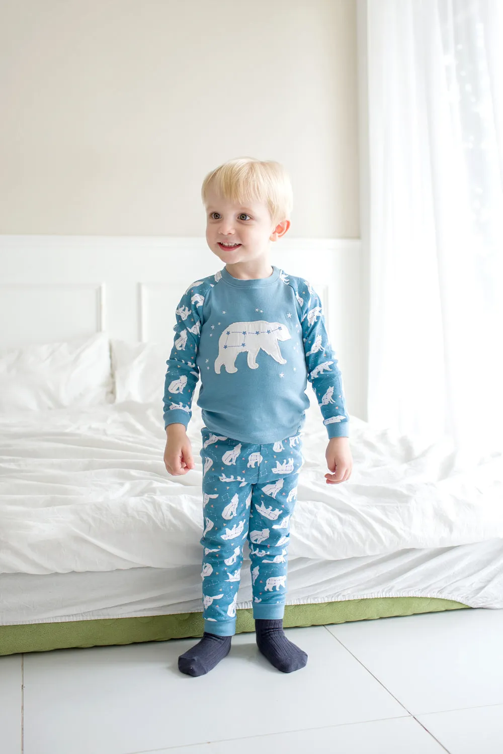 Bear Milky Blue Pajama