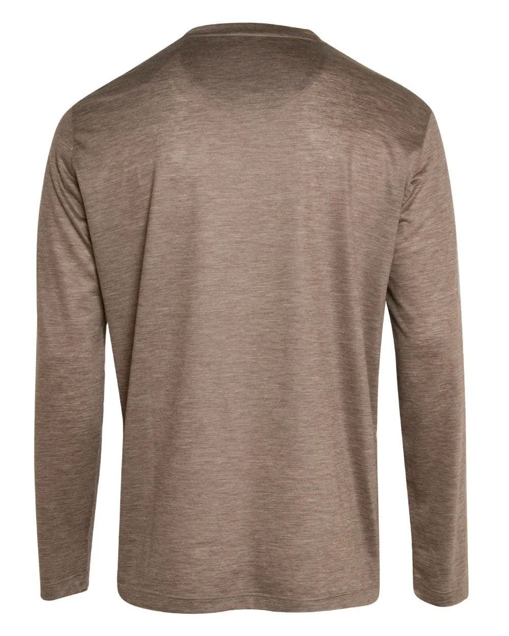 Beige Cashmere Long Sleeve T-Shirt