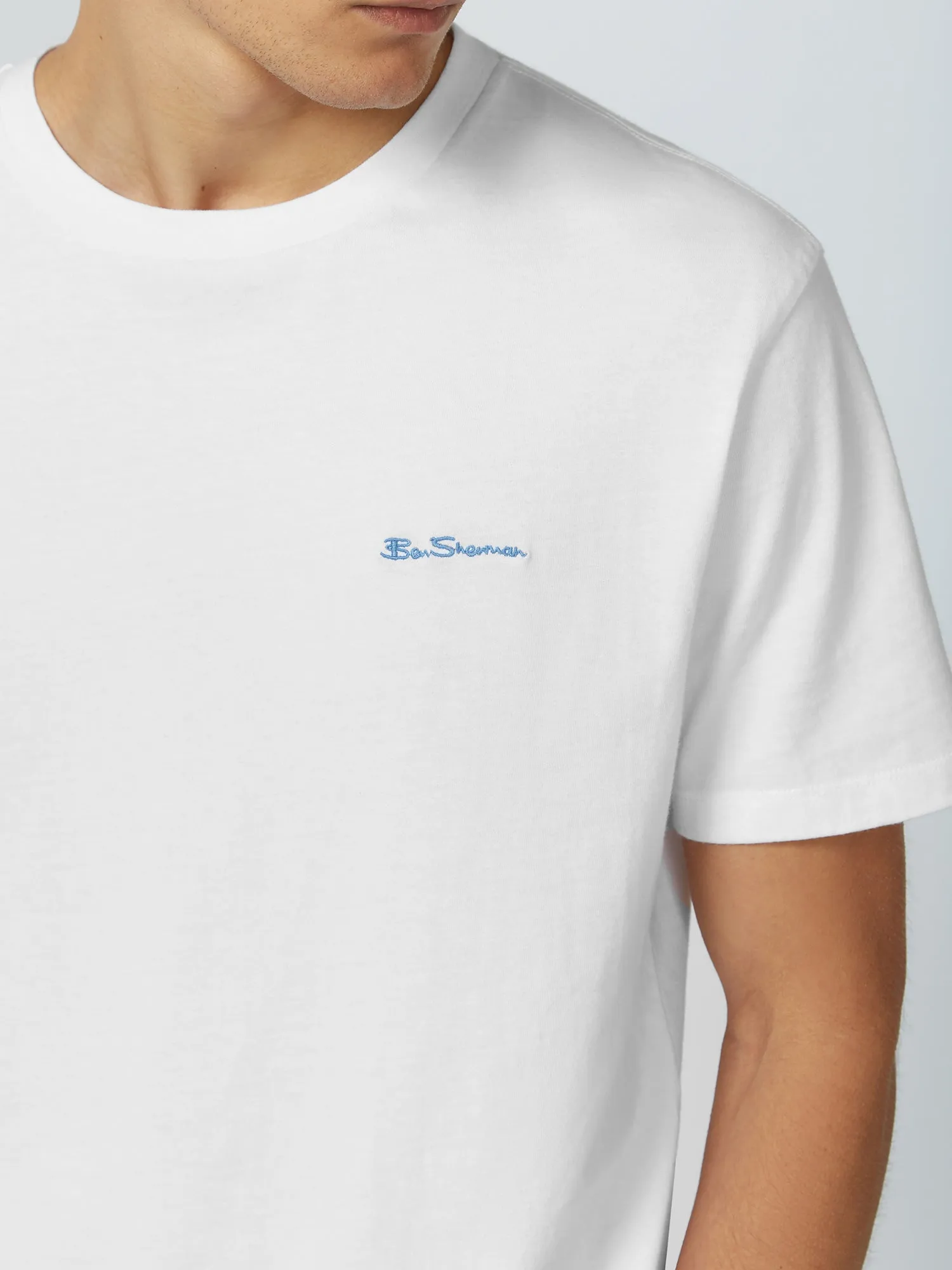 Ben Sherman Signature Chest Embroidery TEE White BU2520010