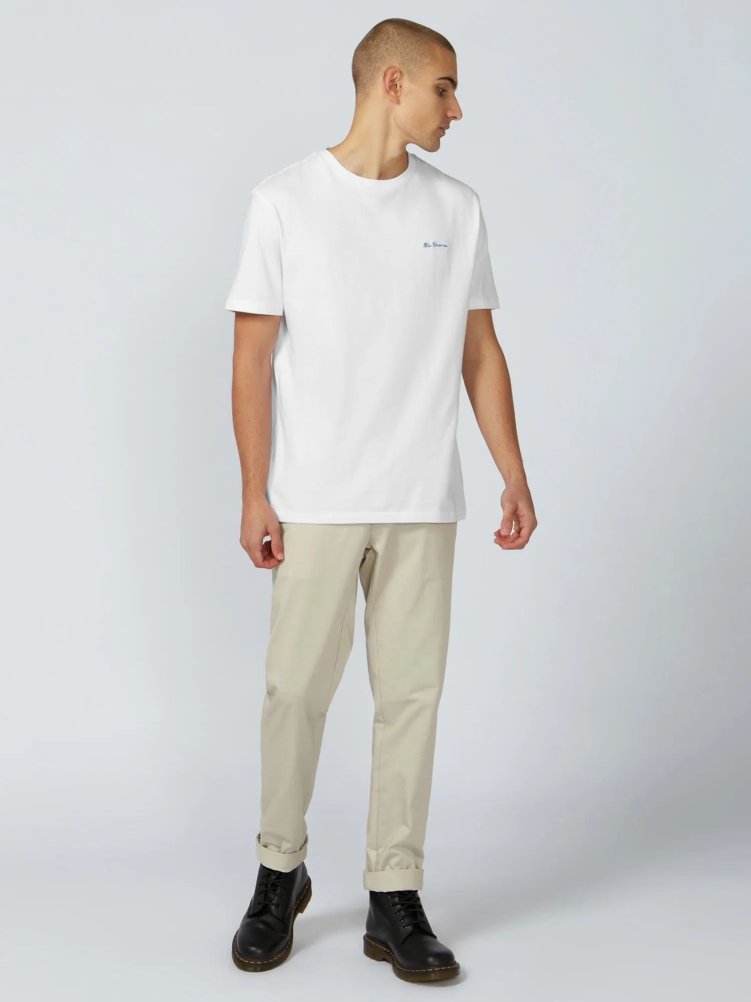 Ben Sherman Signature Chest Embroidery TEE White BU2520010
