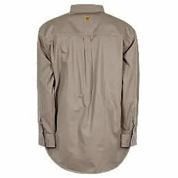 Berne 7 oz. FR Khaki Button Down Work Shirt Tall