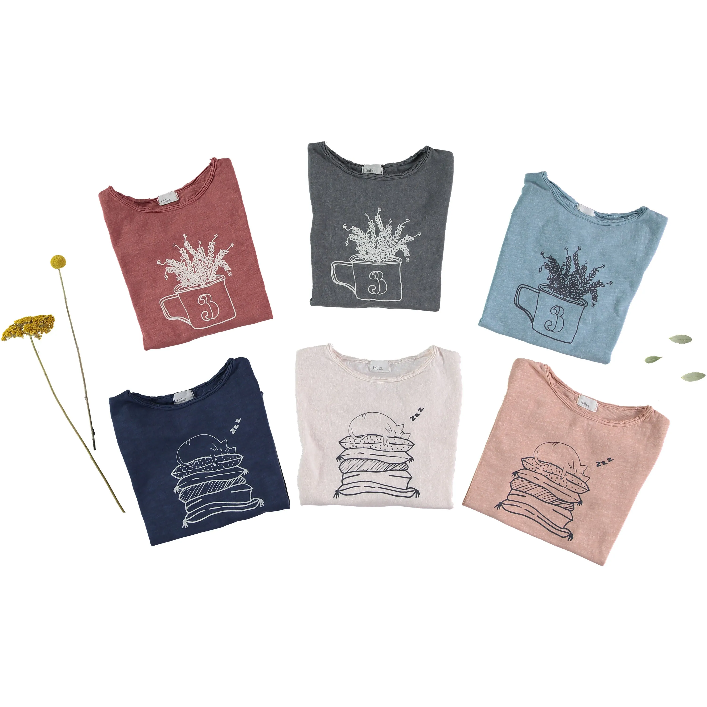 Búho Cesar Cat T-Shirt Indigo