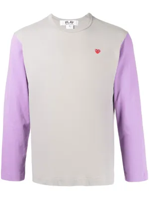 Bi-Colour Long-Sleeve T-Shirt