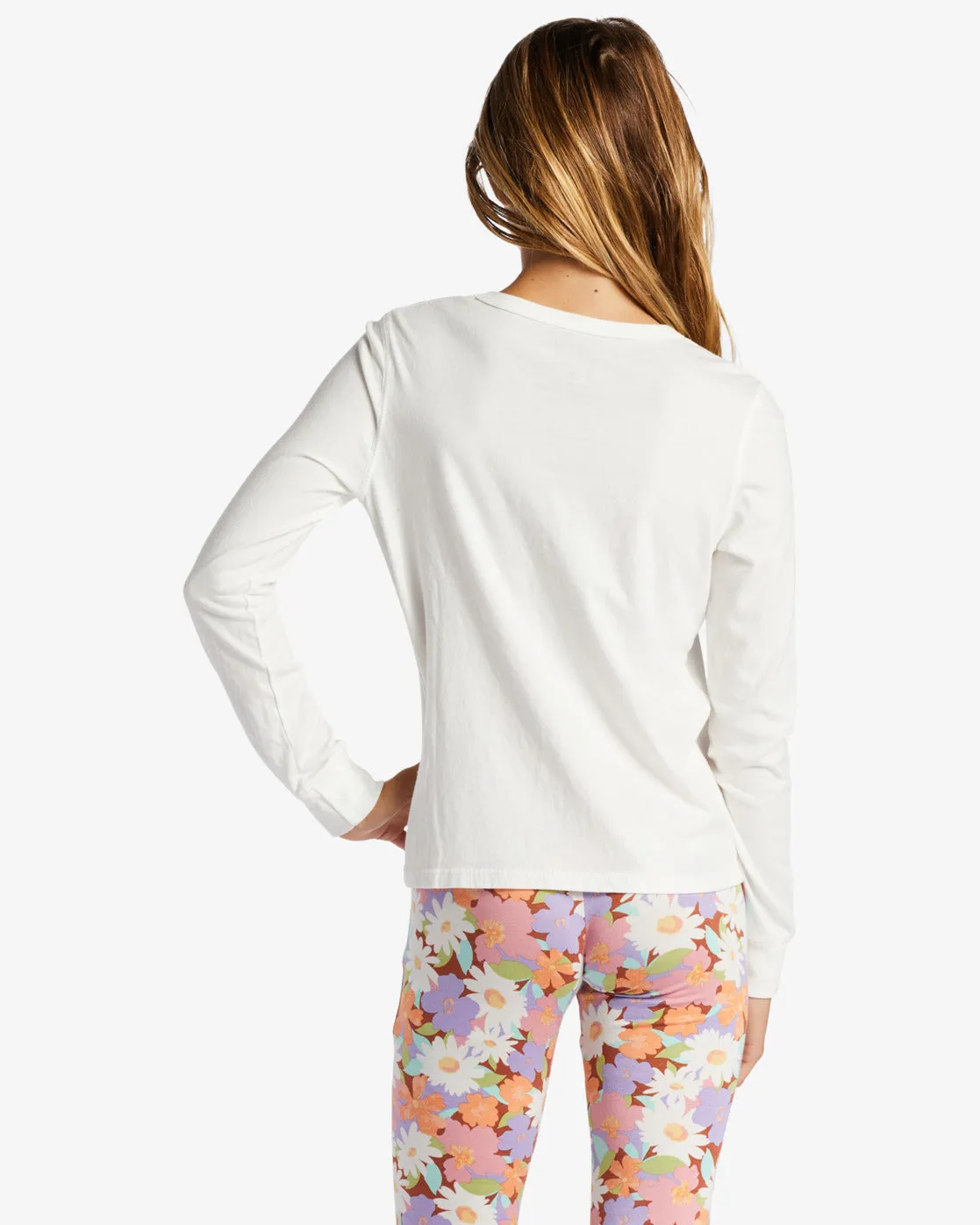 Billabong Love Blooms L/S Tee-Salt Crystal