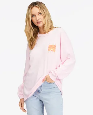Billabong Rising Sun L/S Tee-Pink Kiss