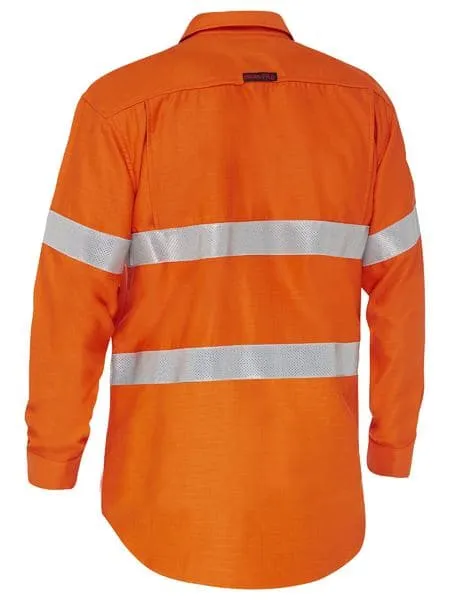 Bisley Workwear Apex 185 Taped Hi Vis FR Vented Shirt BS8439T