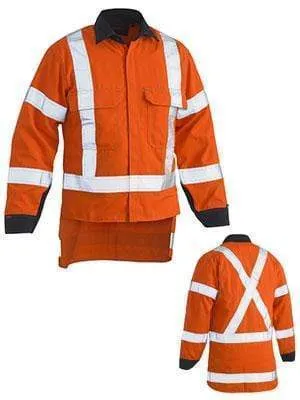 Bisley Workwear Tencate Tecasafe Plus 700 X Taped Hi Vis Ttmc-w Fr Vented Shirt BS8349XT