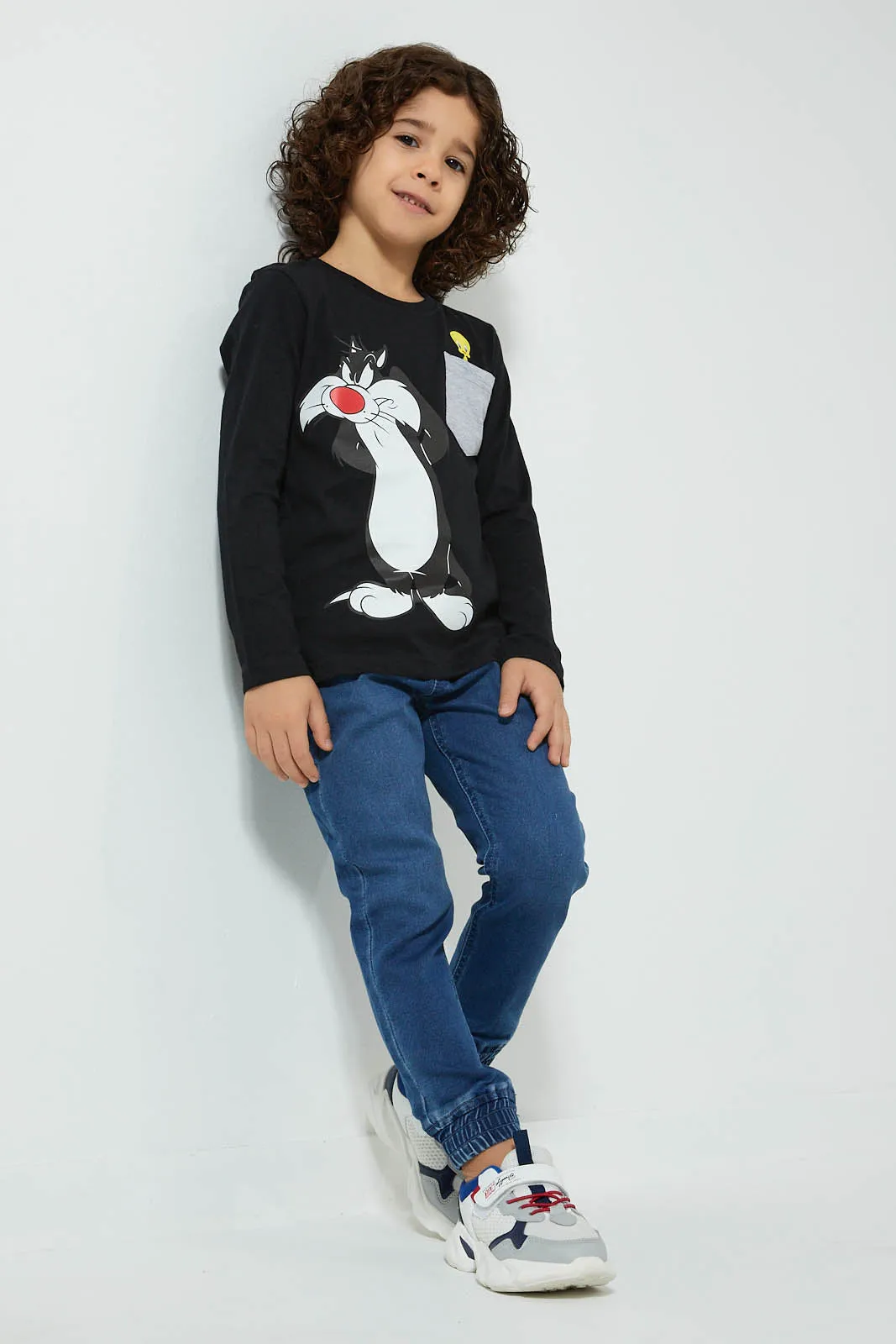 Black Tweety And Sylvester T-Shirt