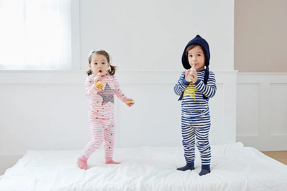 Bling Blue Long Sleeve Pajama