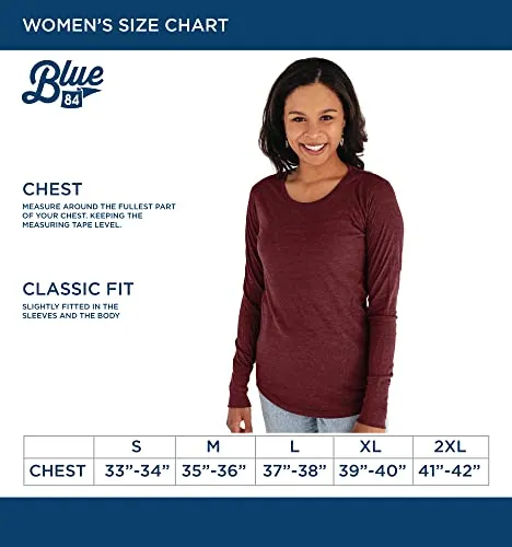 Blue 84 Women's Washington State Cougars Long Sleeve T Shirt Tri-Blend Mascot, Washington State Cougars Black, Large