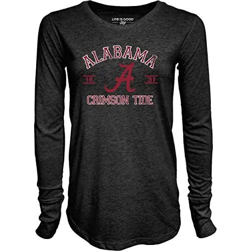 Blue 84 Women's Washington State Cougars Long Sleeve T Shirt Tri-Blend Mascot, Washington State Cougars Black, Large