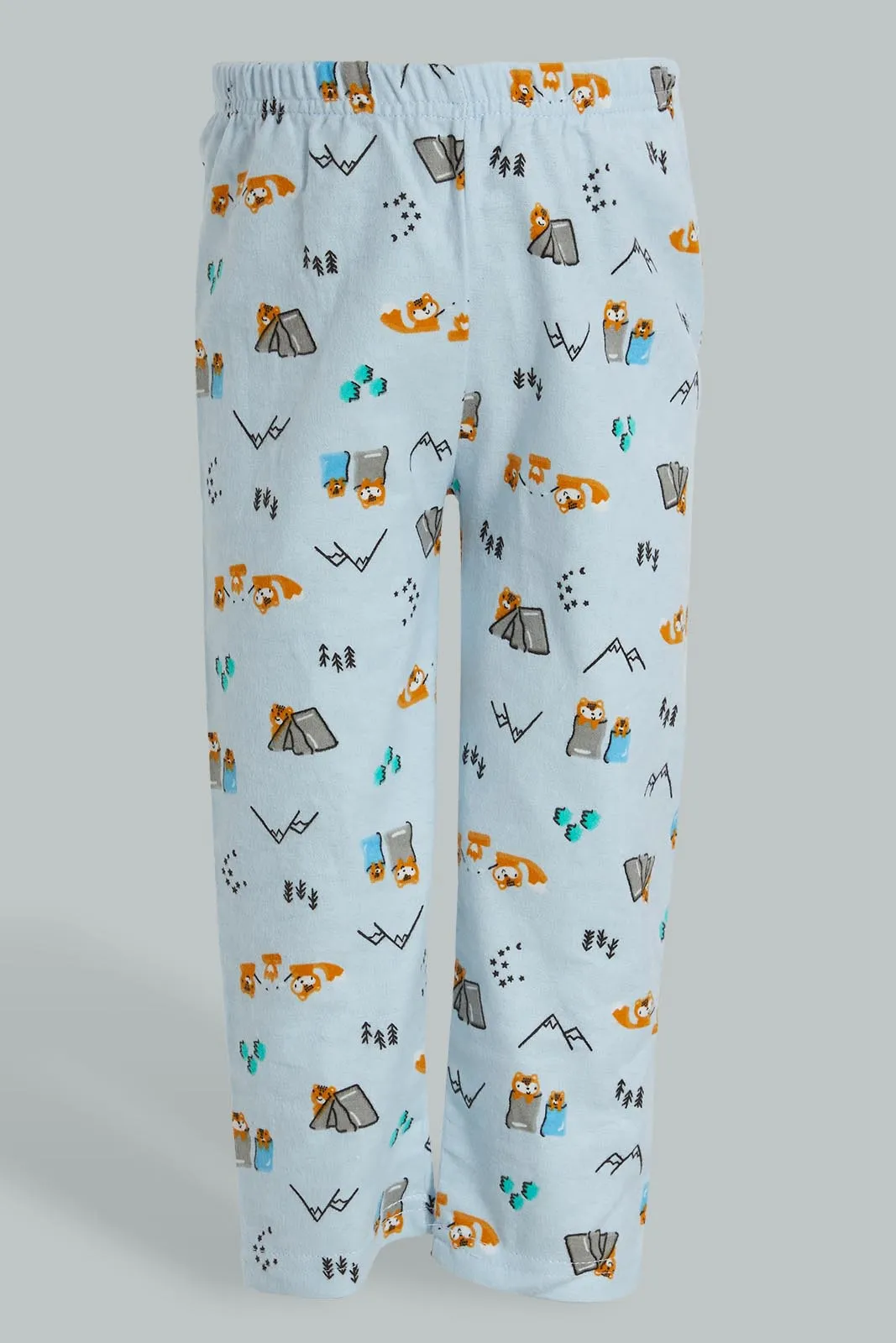 Blue Animal Print Pyjama Set (2 Piece)