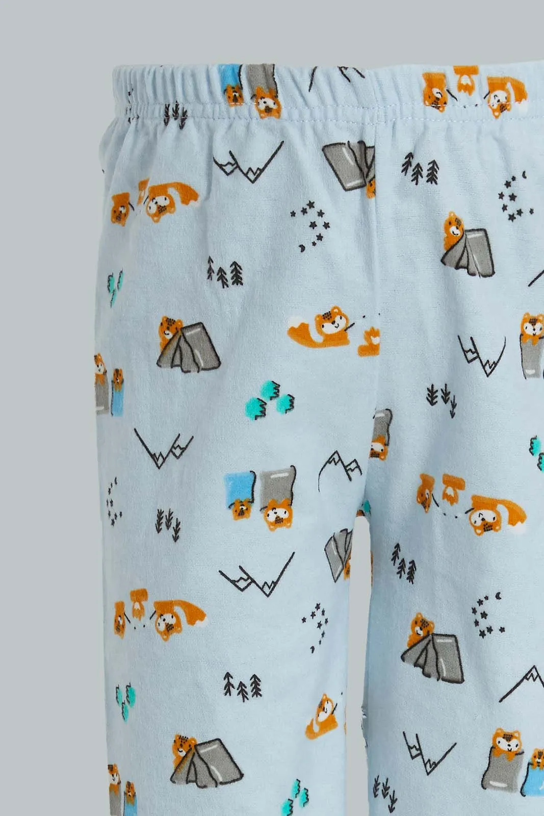 Blue Animal Print Pyjama Set (2 Piece)