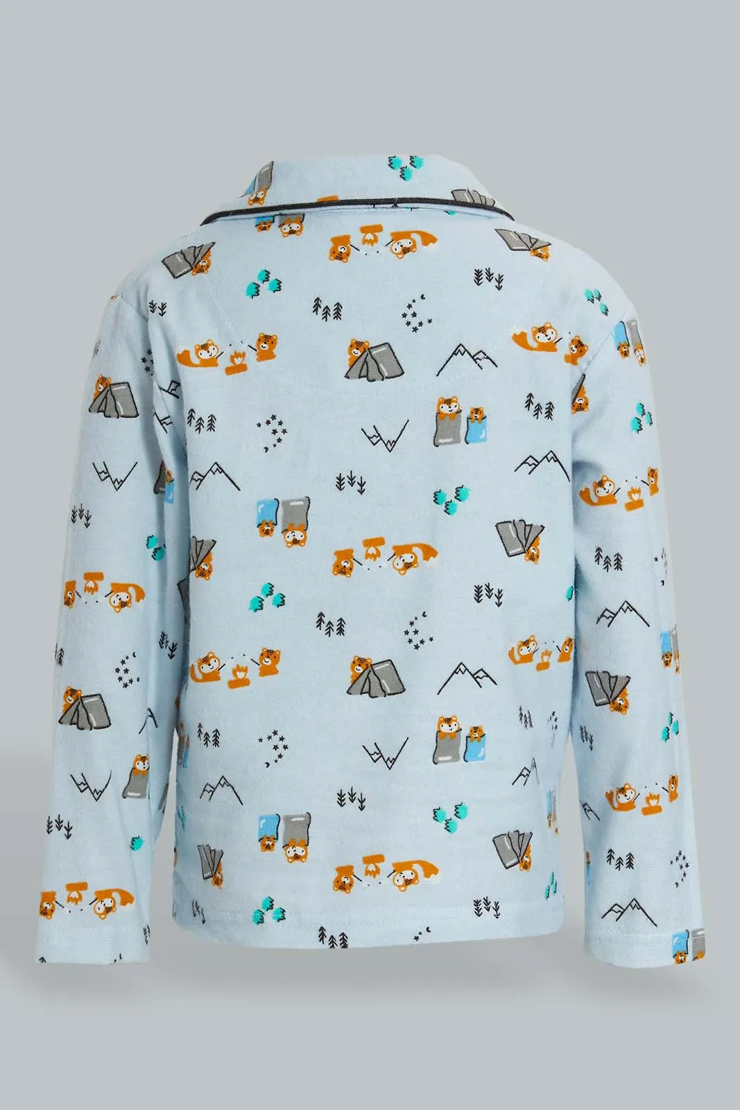 Blue Animal Print Pyjama Set (2 Piece)