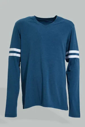 Blue V-Neck T-Shirt