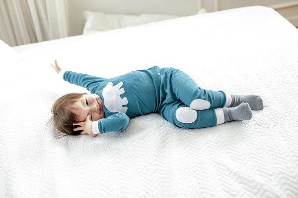Bono Bear Bluegreen Long Sleeve Pajama