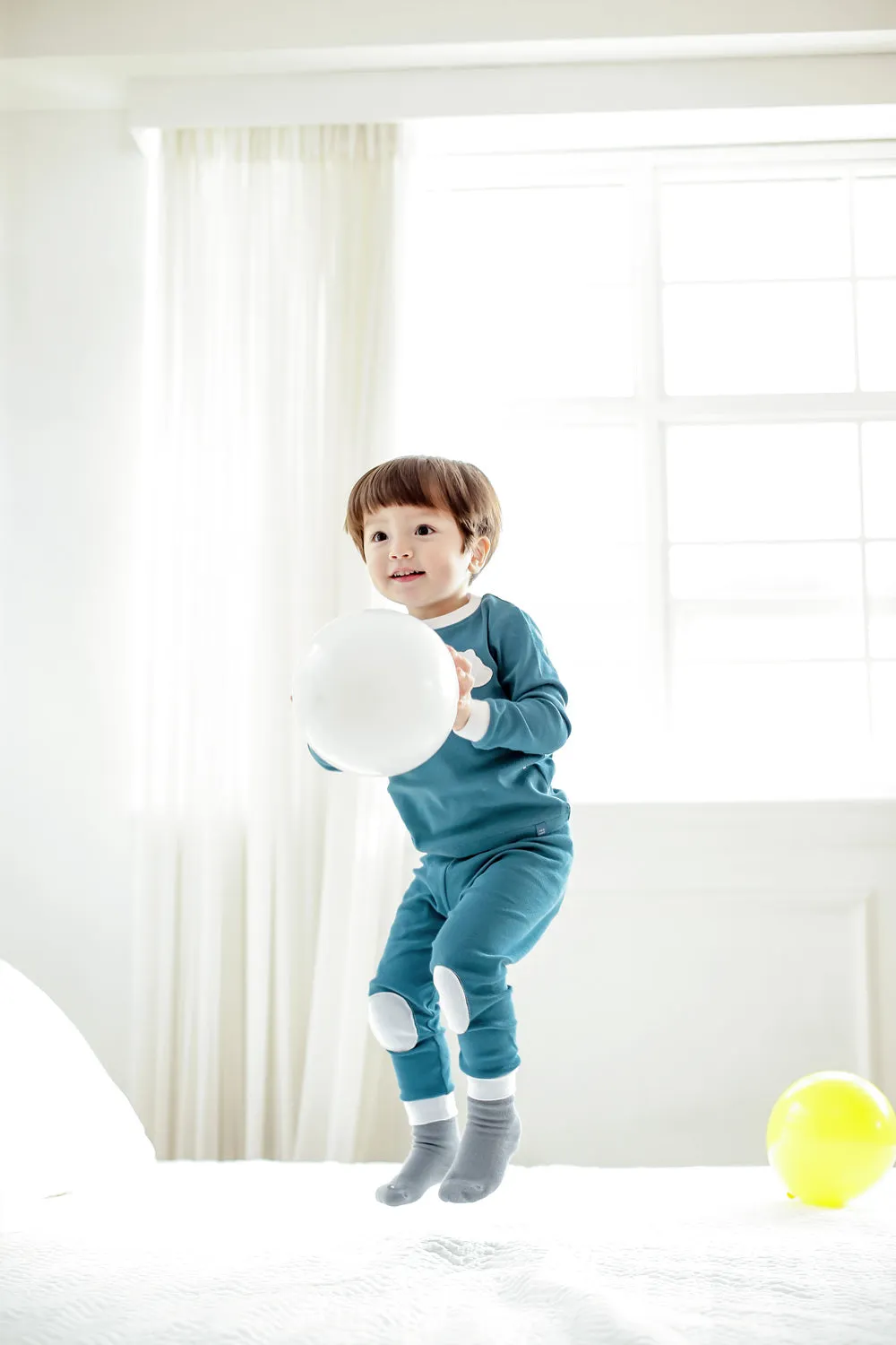 Bono Bear Bluegreen Long Sleeve Pajama