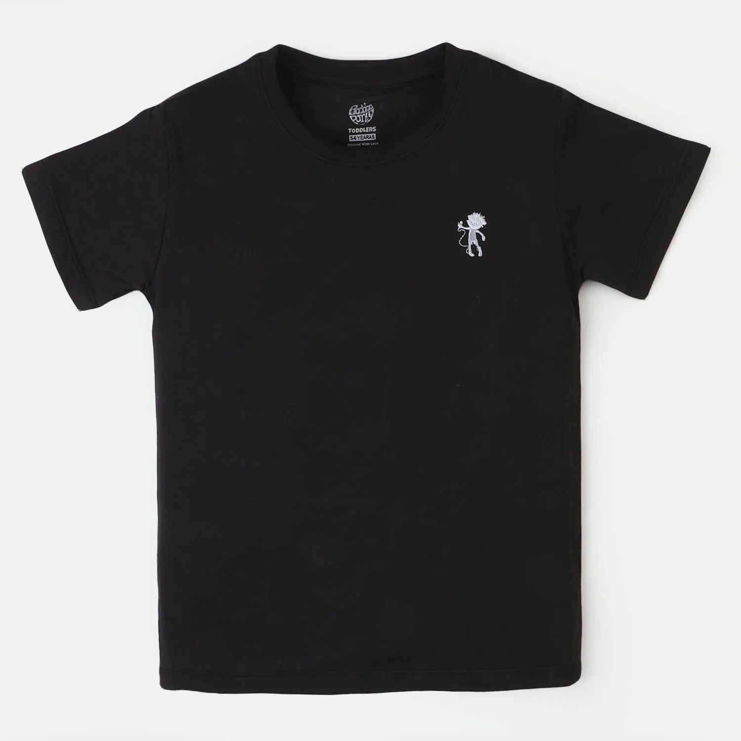 Boys Premium Lycra Jersey T-Shirt | BLACK