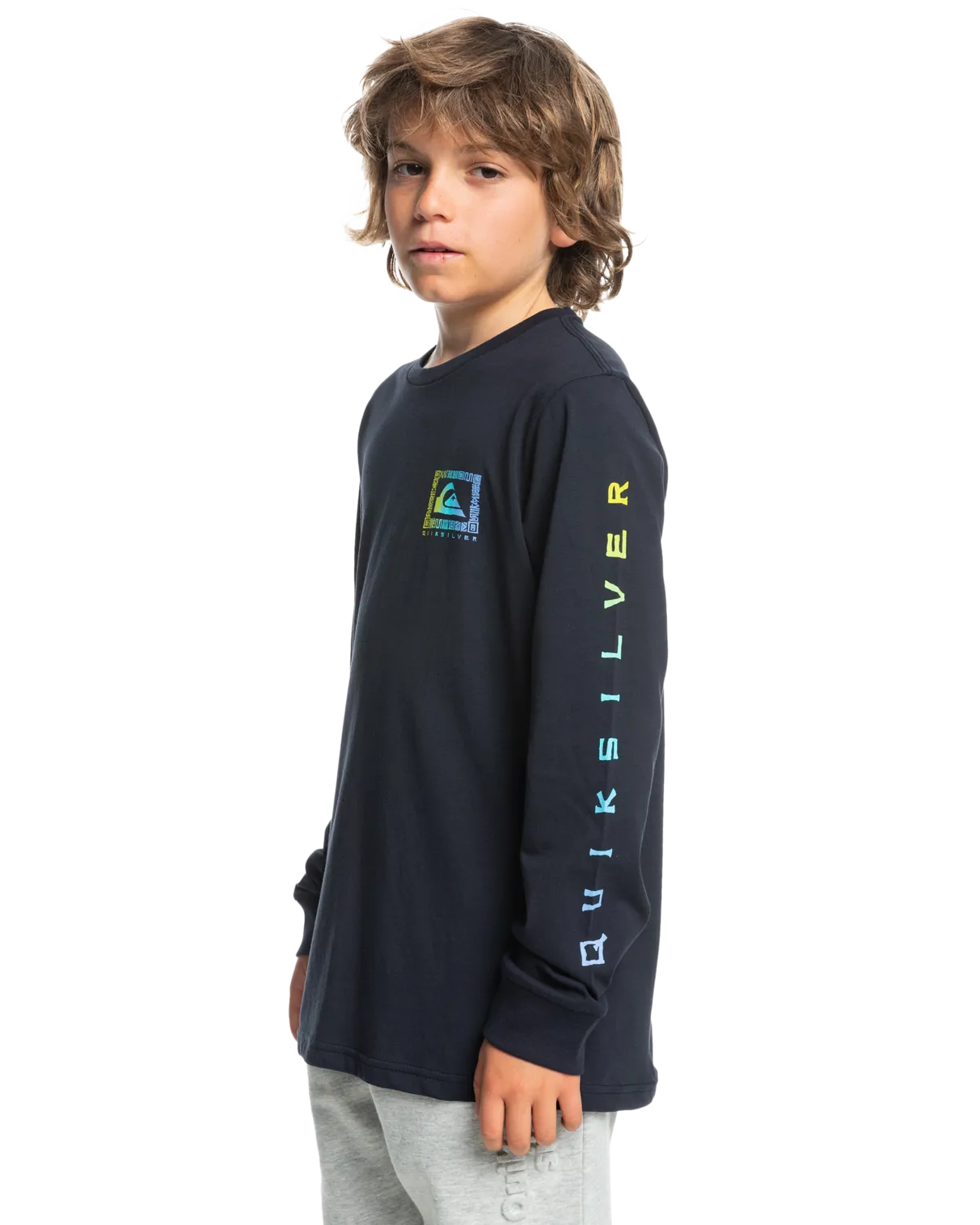 Boys Revival Long Sleeve T-Shirt in Dark Navy