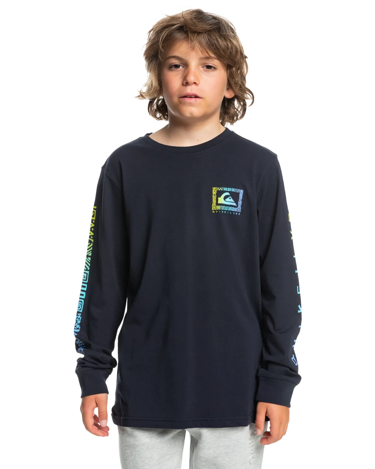 Boys Revival Long Sleeve T-Shirt in Dark Navy